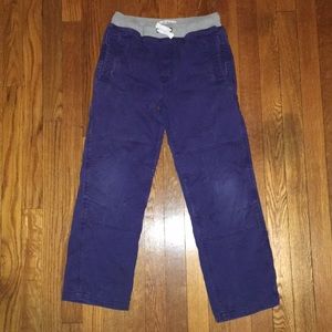 Boys Mini Boden thick lined blue pants size 10 11
